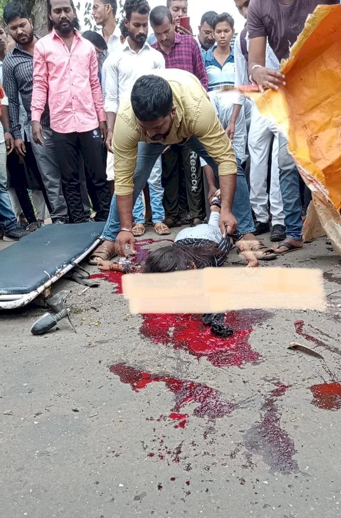 शिवप्रहार न्यूज-आज सकाळी बेलापूररोडला भीषण अपघातात टँकरखाली चिरडून बाप-लेकीचा मृत्यू …