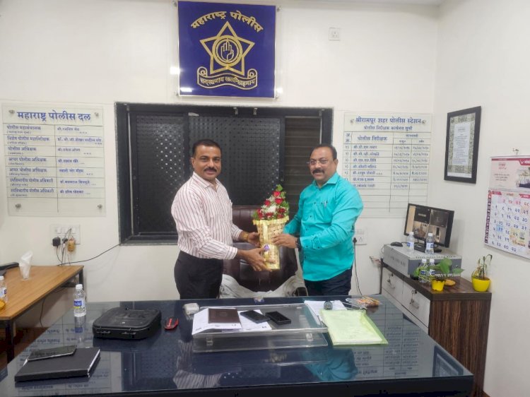 शिवप्रहार न्युज - श्रीरामपूर शहर पोलीस स्टेशनच्या पोलीस निरीक्षकपदी नितीन देशमुख…