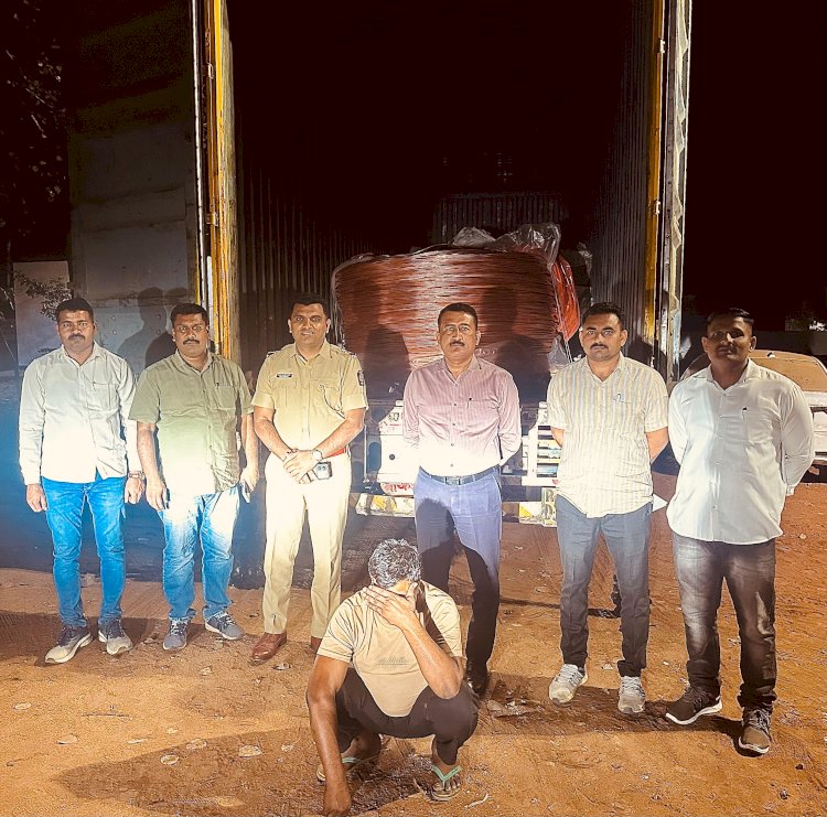 शिवप्रहार न्युज -तांबे,ॲल्युमिनीयम स्क्रॅपची वाहतुक करणारा कंटेनर ताब्यात;01 कोटी 38 लाखाचा मुद्देमाल जप्त,LCB ची कारवाई …